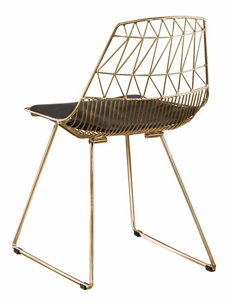 Set 2 buc. scaune pentru sufragerie Harlem (auriu) *vânzare stoc