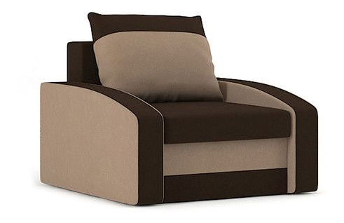 Kreslo Hazar (hnedá + cappuccino)