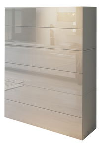 Komoda Berny 38 (biela + biely lesk)