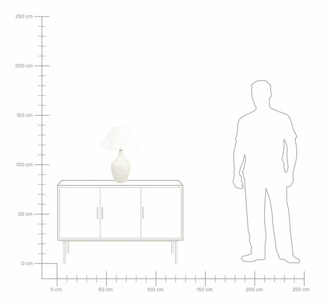 Lampă de masă Clarabelle (bej)