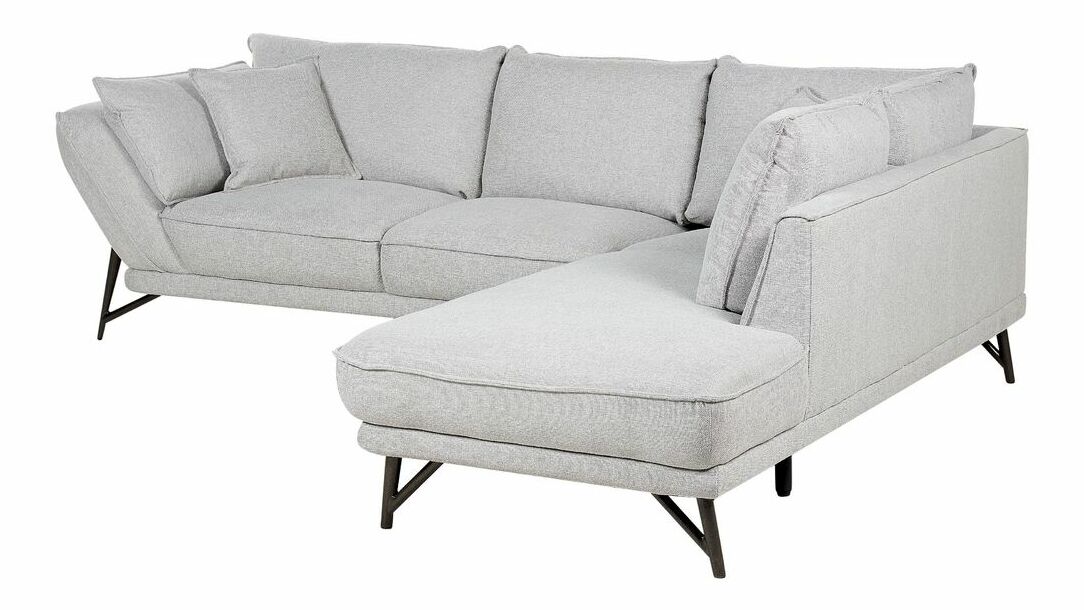 Kutna garnitura za sjedenje Edda (siva) (L)