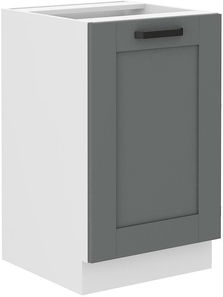 Donji kuhinjski ormarić Lucid 50 ZL 1F BB (korpus: bijela + front: mdf dustgrey)