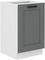 Dulap inferior de bucătărie Lucid 50 ZL 1F BB (Cadru: alb + front: mdf dustgrey)