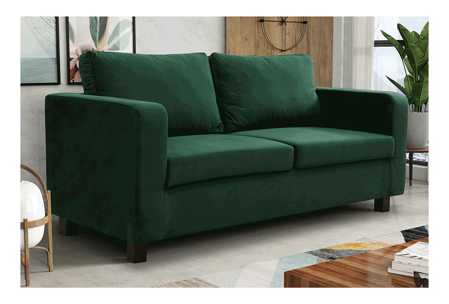 Pohovka trojsedačka Likuma (smaragdová) *výpredaj