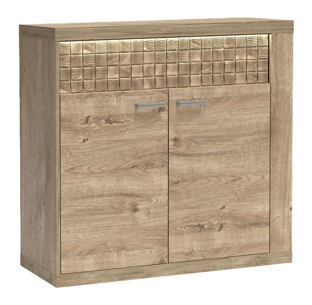 Comodă Nature 07 (cu iluminat LED) (Stejar ribbeck)