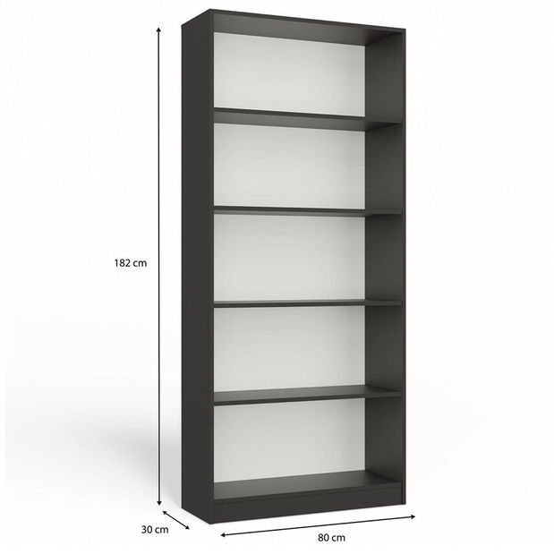 Regál Refarencios 4 (antracit)
