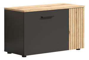 Cipőtároló (cipősszekrény) Esferas (grafit + evoke tölgy) 