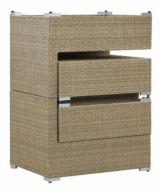 Set pentru grădină NORIO (maro) (pentru 2 persoane)