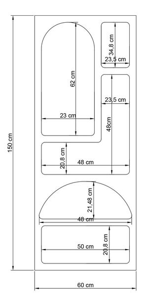 Regál Viva (fehér)