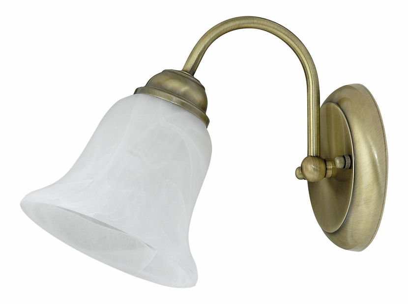 Zidna svjetiljka Francesca 7371 (brončana + rižino kameno staklo)