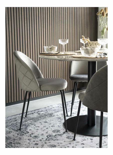 Jedálenský stôl Bvaria 2 (biela + čierna)