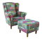 Fotel puffal Astrid patchwork M1