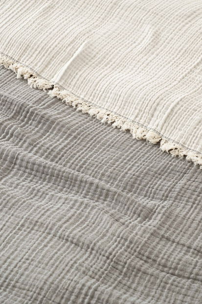 Prehoz na posteľ 230 x 250 cm Musli Yd (sivá)