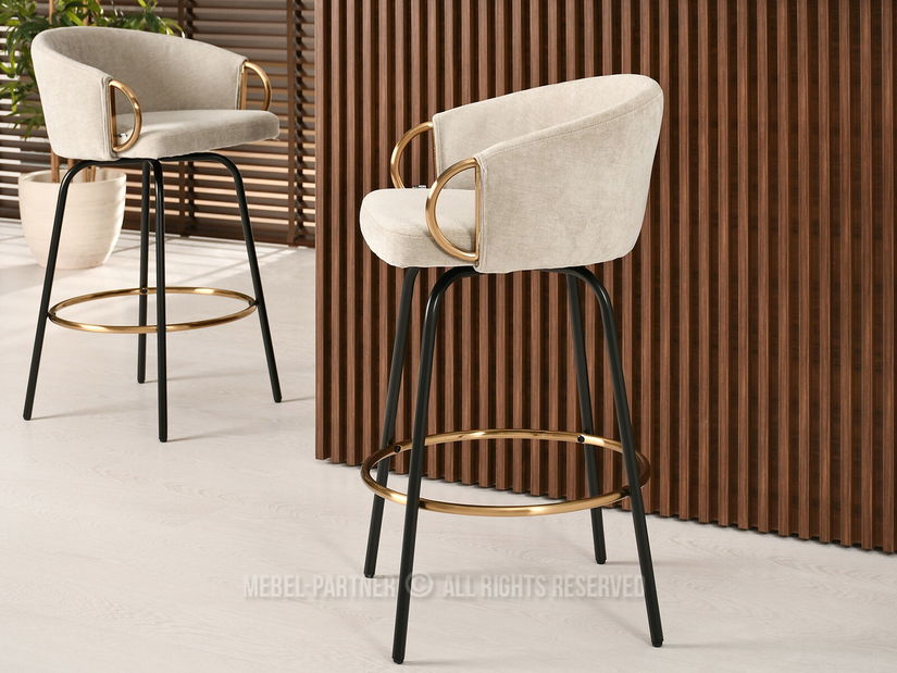 Scaun Carma H (crem + negru)