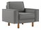 Kreslo Spary 1 (sivá + orech)