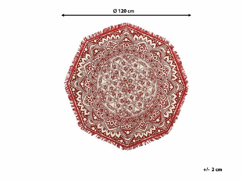 Koberec 120 cm Mezina (červená)