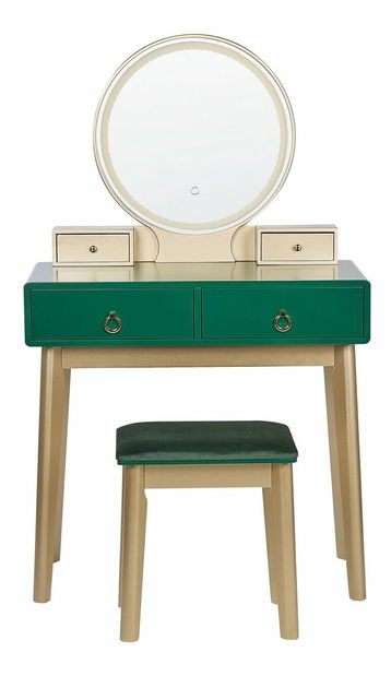 Fésülködő asztal Fedro (zöld)