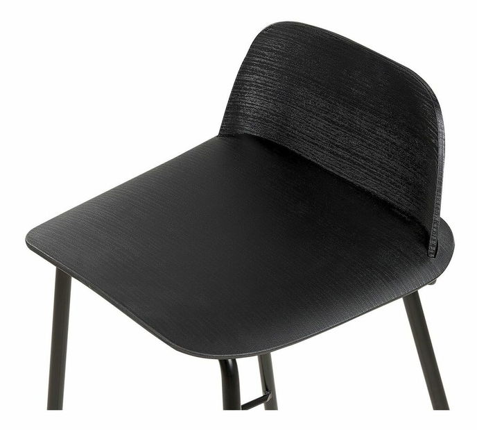 Set 4ks barových stoličiek Morza (čierna)