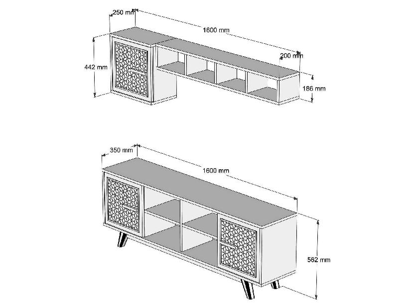 Mobilier living Aysha (Nuc + Alb)