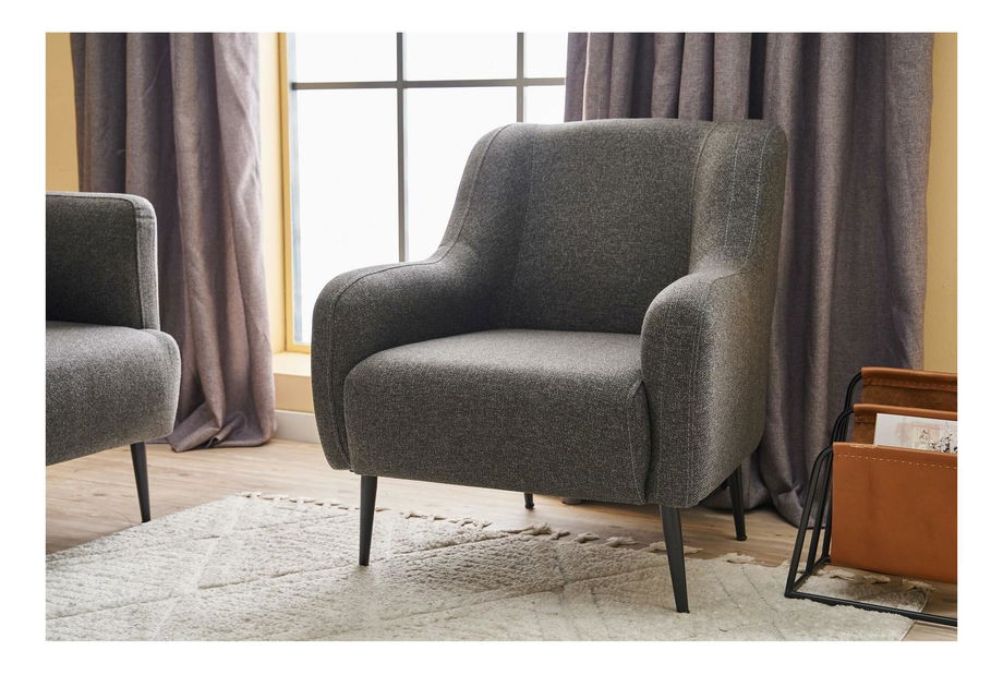 Fotelja Revosatta (antracit + crna)