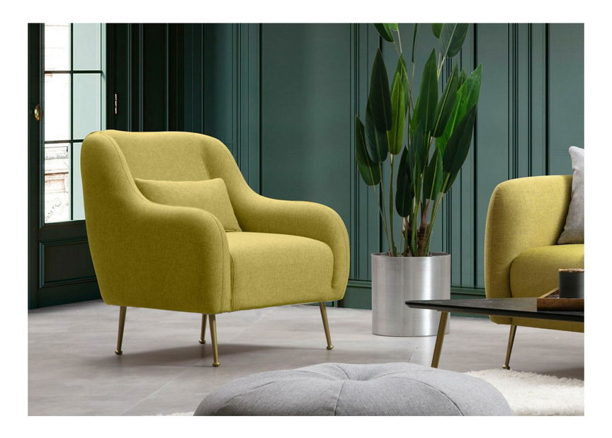 Fotoliu Samantha (galben + auriu)