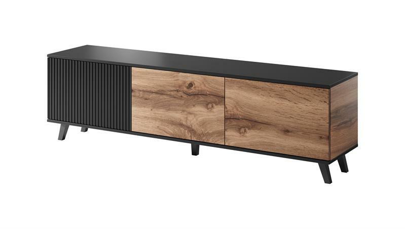 TV asztal Ranae RTV2 (wotan tölgy + fekete)