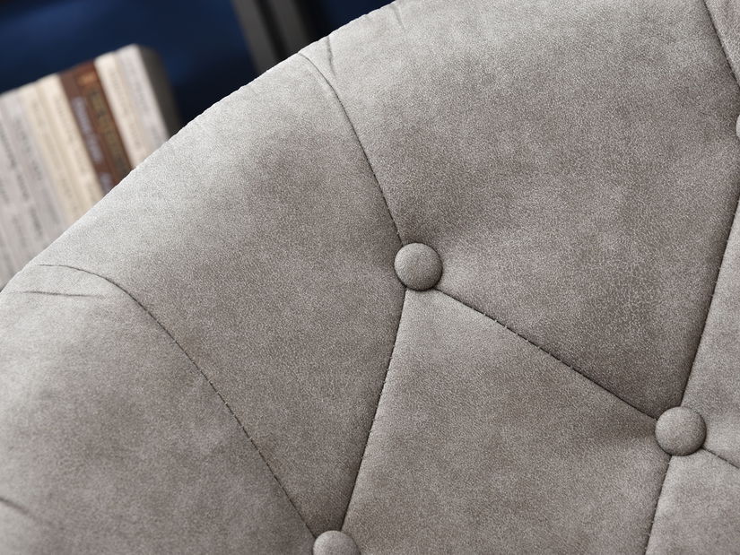 Kreslo Lush 4 (sivá + chrómová)