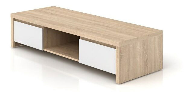 TV stolík BRW Kaspian RTV2S (dub sonoma + lesk biely)