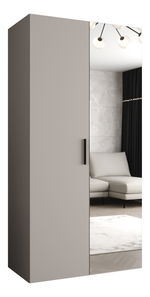 Dulap de haine 100 cm Borry 2 (Cașmir + Negru)