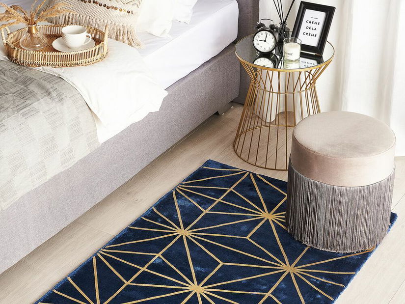 Tepih 80x150 cm SILBE (tkanina) (plava)