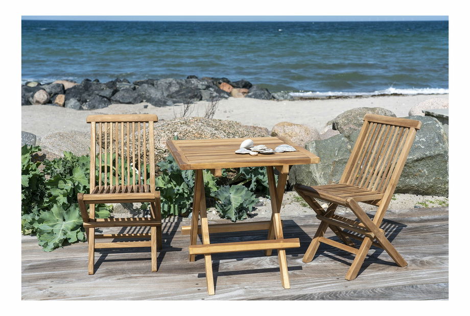 Detská záhradná stolička Tvevania 2 (prírodná)