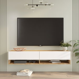 TV asztal/szekrény Freddie 11 (atlantic fenyő + fehér)