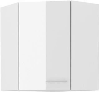 Gornji kutni kuhinjski ormarić Lavera 60x60 GN-72 1F (45°) (korpus: bijela + front: bijeli sjaj)