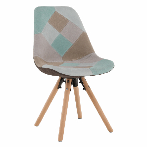 Blagovaonska stolica Glority (menta patchwork)