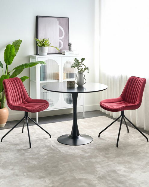 Set 2 ks jedálenských stoličiek Navza (červená)