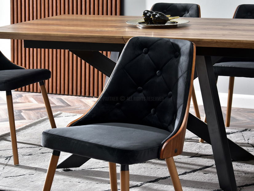 Stolička Mira (orech tmavý + orech)