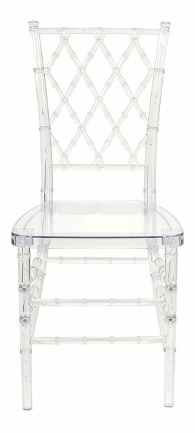 Set 2 buc. scaune de sufragerie CLARO (transparent)