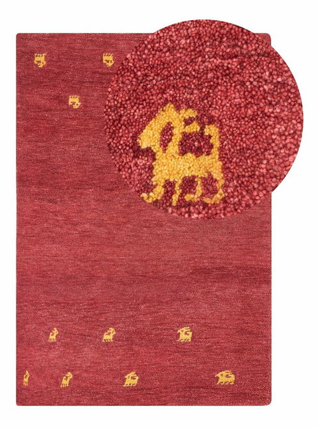 Koberec 140 x 200 cm Yarza (červená)