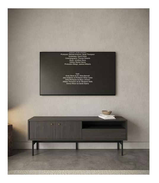 Tv szekrény/asztal Oscar O4 (portlandi fekete kőris)