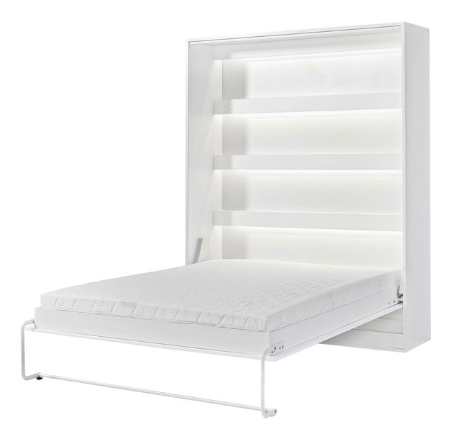 Pat rabatabil 160 Perfecto I (Alb + Alb + negru) (vertical) (fără iluminat)