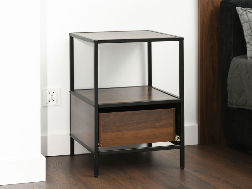 Nočný stolík Subsidios (čierna)