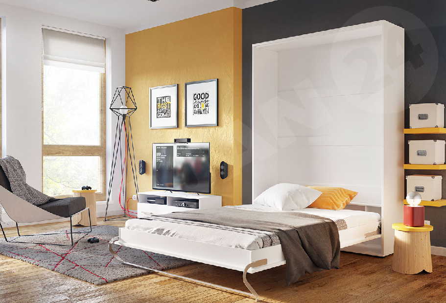Sklápacia posteľ Callista Pro I (sivá) (120x200)
