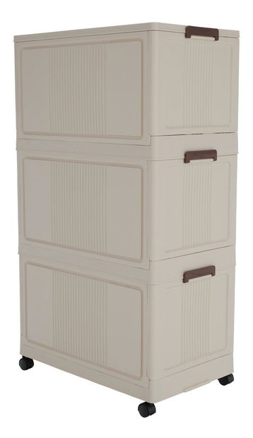 Ormarić Pillia 2 (bijela + smeđa)