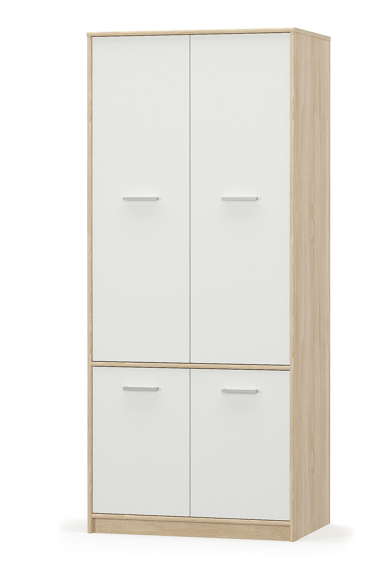 Dulap de haine Terrell (Stejar sonoma + alb)