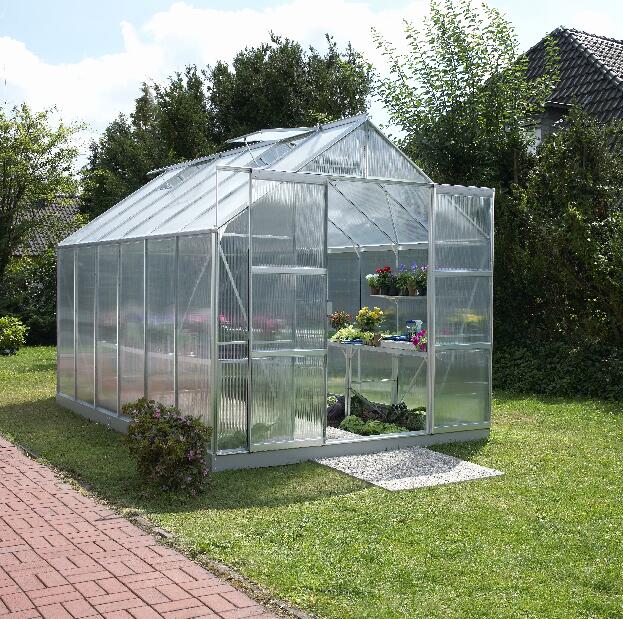 Stil clasic Greenhouse Jupiter 9900 (sticlă + aluminiu anodizat)