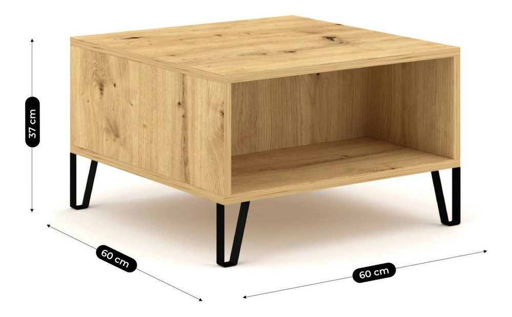 Măsuță cafea Baiano (stejar artisan) 