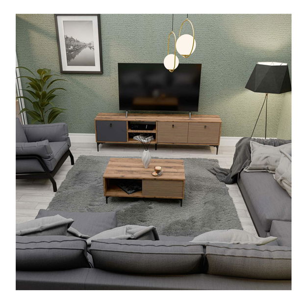 Set za dnevni boravak Settle 1 (orah + antracit)