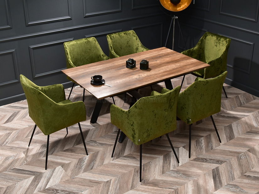 Jedálenská stolička Duplica (čierna)