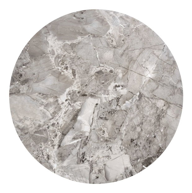 Set 2 kom. stolića za kavu Felecia (sivi mramor + crna)