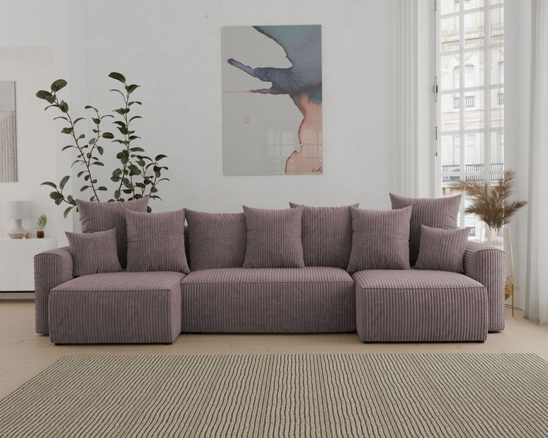 Kutna garnitura Denia U (tamnosmeđa)